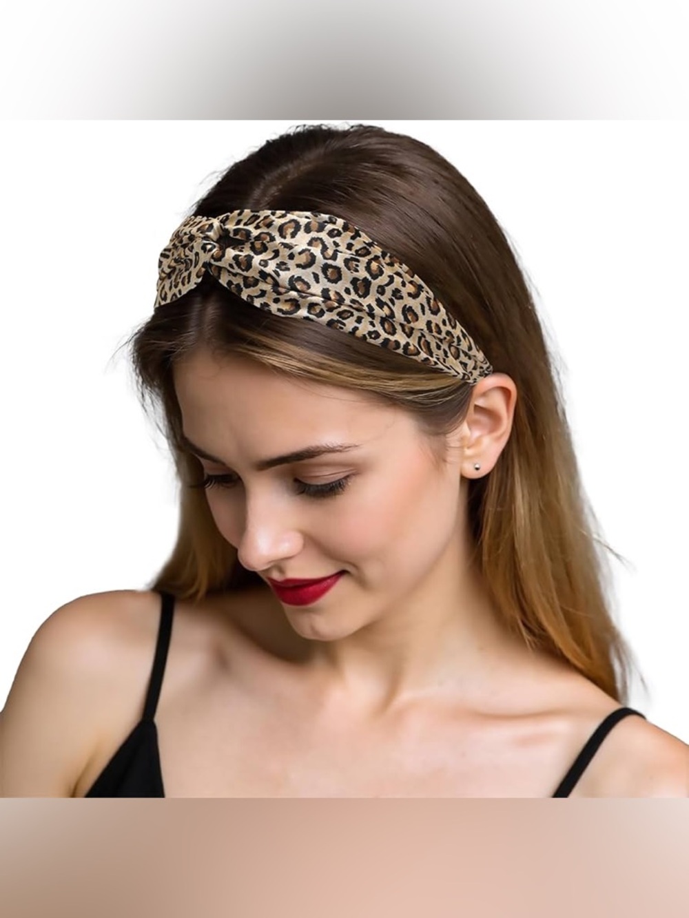 NWT leopard print silk headband